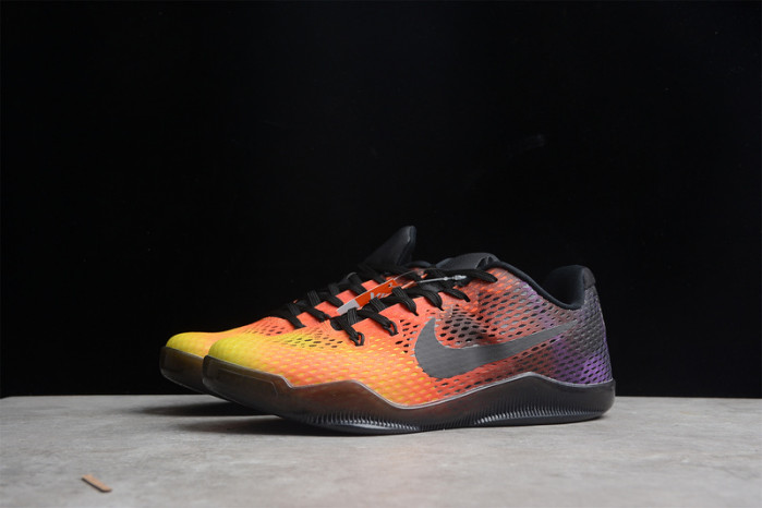 nike zoom kobe 11 em sunset red black yellow 836184-805